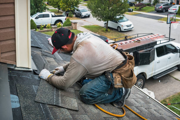 Professional Flat Roof Repair technician working in Enfield Center, NH